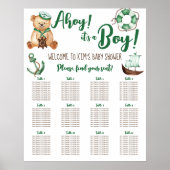Ahoy het is een jongen zitkaart poster (Voorkant)
