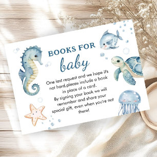 Ahoy Het Is Een Jongens Baby Shower Boek Voor Baby Informatiekaartje