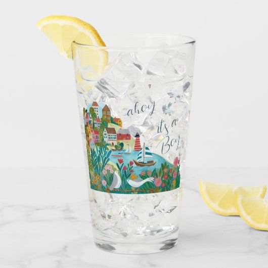 Ahoy, het is een jongensfeestje glas (Voorkant ijs)