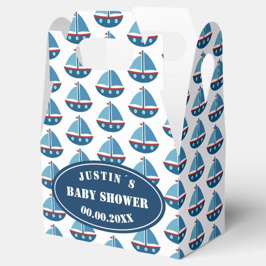Ahoy Het is een jongetje! nautisch baby shower fee Bedankdoosjes (Geopend)