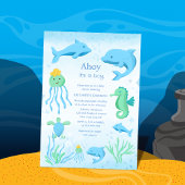 Ahoy, het is een jongetje onder het zee Boy baby s Kaart