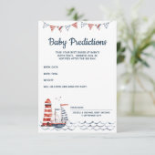 Ahoy Het is een Kaart van de Nautical Baby Predict (Staand voorkant)