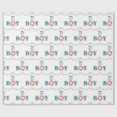 Ahoy Het is een Nautical Boy Cadeaupapier (Vlak)