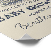 Ahoy. Het is een  nautisch baby shower van een jon Poster (Hoek)