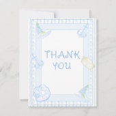 Ahoy Het is een Nautische Jongen Dankjewel Kaart (Voorkant)