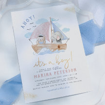 Ahoy Het Is Een Olifant Zeilboot Jongens Baby Show