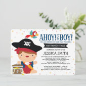 Ahoy Het is een padvinder Baby shower per post Kaart (Staand voorkant)