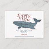 Ahoy Het is een Tjonge Nautical Baby shower Diaper Informatiekaartje (Voorkant)