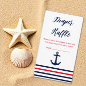 Ahoy Het is een Tjonge Nautical Baby shower Diaper Informatiekaartje