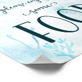 Ahoy Het is een Tjonge Nautical Baby shower Food S Poster (Hoek)