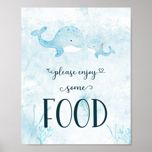 Ahoy Het is een Tjonge Nautical Baby shower Food S Poster (Voorkant)