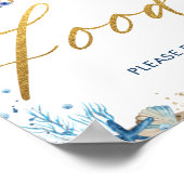 Ahoy Het is een Tjonge Nautical Baby shower Food S Poster (Hoek)