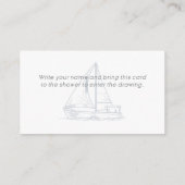 Ahoy Het is een Tjonge Nautical Shower Diaper Raff Informatiekaartje (Achterkant)