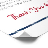 Ahoy Het is een Tjonge Nautical Shower Diaper Raff Poster (Hoek)