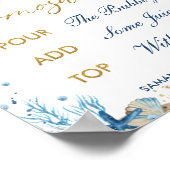 Ahoy Het is een tweelingpeuter-Baby shower Momosa  Poster (Hoek)