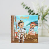 Ahoy Het is Twins Kaart (Staand voorkant)