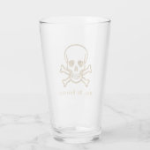 Ahoy, ik heb hartelijke gevoelens!  Pirate Gold Sk Glas (Achterkant)
