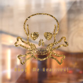Ahoy, ik heb hartelijke gevoelens!  Pirate Gold Sk Raamsticker (Vel 2)
