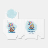 Ahoy is een Boy Nautical Theme Baby shower Bedankdoosjes (Uitgevouwen)
