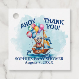 Ahoy is een Boy Nautical Theme Baby shower Bedankjes Labels