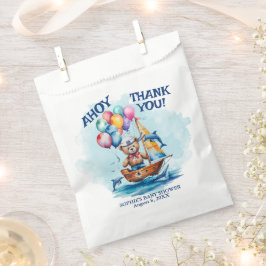 Ahoy is een Boy Nautical Theme Baby shower Bedankzakje