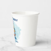 Ahoy is een Boy Nautical Theme Baby shower Papieren Bekers (Links)