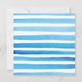 Ahoy is een jongen. Nautical baby shower Invitatio Kaart (Achterkant)