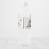 Ahoy is een jongen nautisch baby shower thema waterfles etiket (Achterkant)