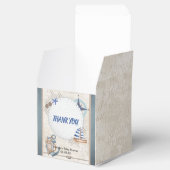 Ahoy is een jongen nautisch thema baby shower bedankdoosjes (Geopend)