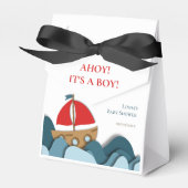 Ahoy is een jongen nautische jongen Baby shower Bedankdoosjes (Voorkant Zijde)