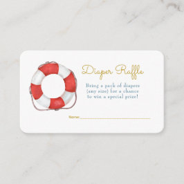 Ahoy Is een jongen Sailor Whale Zee Baby Luier Raf Informatiekaartje