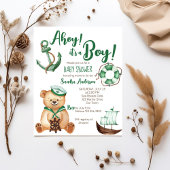 Ahoy is een jongen teddybeer baby shower budget ui