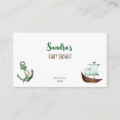 Ahoy is een jongen teddybeer boeken voor baby informatiekaartje (Achterkant)