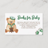 Ahoy is een jongen teddybeer boeken voor baby informatiekaartje (Voorkant)