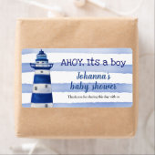 Ahoy is een padvinder | Nautisch Baby shower Etiket (Insitu)