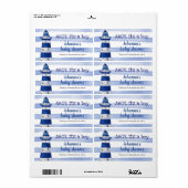 Ahoy is een padvinder | Nautisch Baby shower Etiket (Full Sheet)