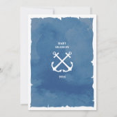 Ahoy is een piratenschip nautisch Baby shower Kaart (Achterkant)