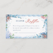 Ahoy It’s a Boy! Nautical Diaper Raffle Informatiekaartje (Voorkant)