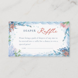 Ahoy It’s a Boy! Nautical Diaper Raffle Informatiekaartje