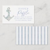 Ahoy It's A Boy Baby Shower Diaper Raffle Insert Informatiekaartje (Voorkant / Achterkant)