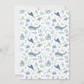 Ahoy it's a Boy Baby Shower Invitation Kaart (Achterkant)