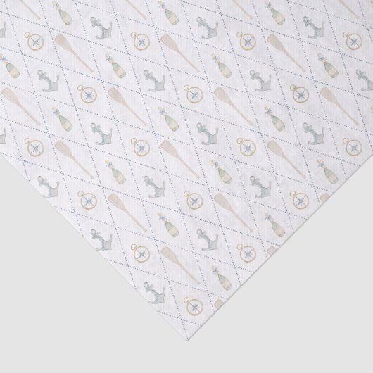 Ahoy Its a Boy Baby Shower Tissue Paper Tissuepapier (Detail)