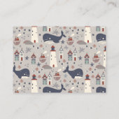 Ahoy It's a Boy Nautical Baby Shower  Informatiekaartje (Achterkant)