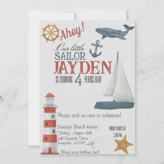 Ahoy. Kaart (Voorkant)