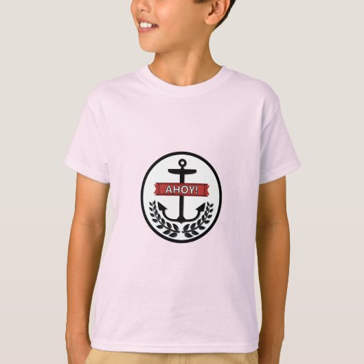 Ahoy - Kinderen Basic T-Shirt (Voorkant)