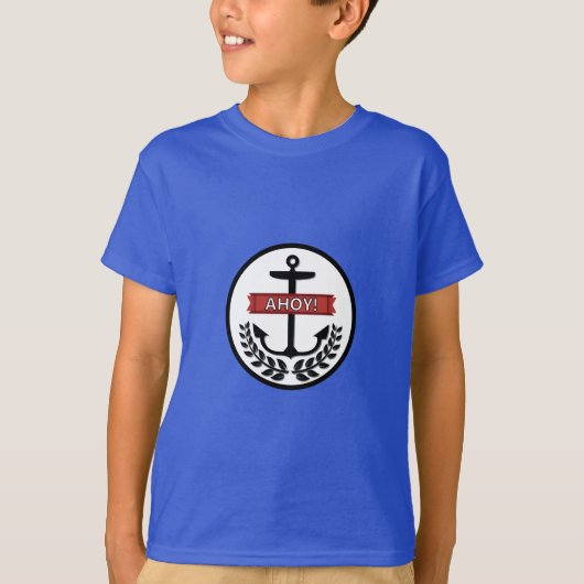 Ahoy - Kinderen Basic T-Shirt (Voorkant)
