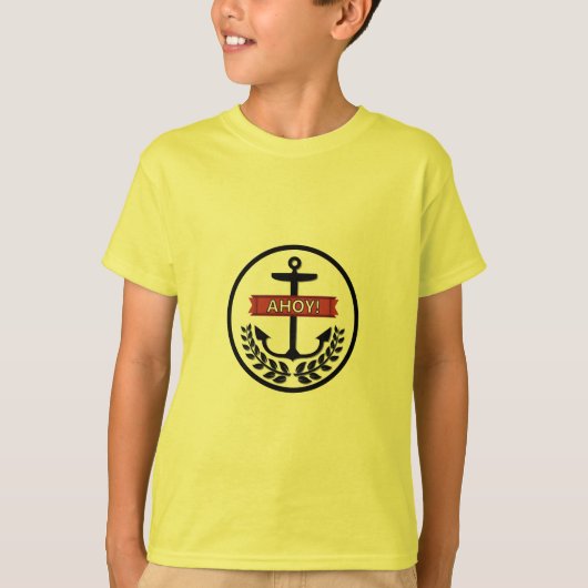 Ahoy - Kinderen Basic T-Shirt (Voorkant)