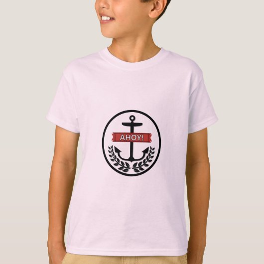 Ahoy - Kinderen Basic T-Shirt (Voorkant)