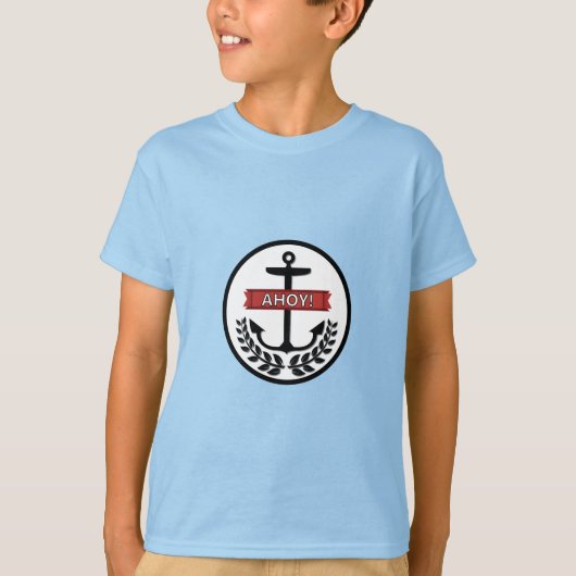 Ahoy - Kinderen Basic T-Shirt (Voorkant)