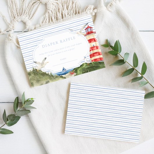 Ahoy Little Sailor Luier Raffle Kaart